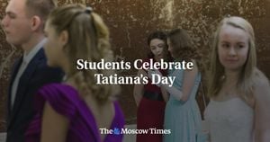 Russian Officials Celebrate Tatiana's Day With Student Greetings