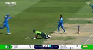 Imam-ul-Haq's Run-Out Sparks Humorous Commentary During India Vs Pakistan Clash