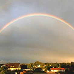 Rainbow at Sunset