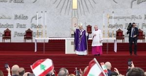 Pope Leo XIV Prays At Beirut Blast Site In Historic Visit