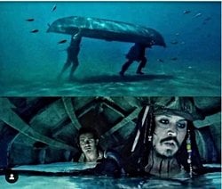 Suyun altında kafamızın üzerinde, Karayip Korsanları filminde gösterildiği gibi kayık tutarak nefes alabilir miyiz?