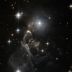 IRAS 05437+2502: An Enigmatic Star Cloud from Hubble