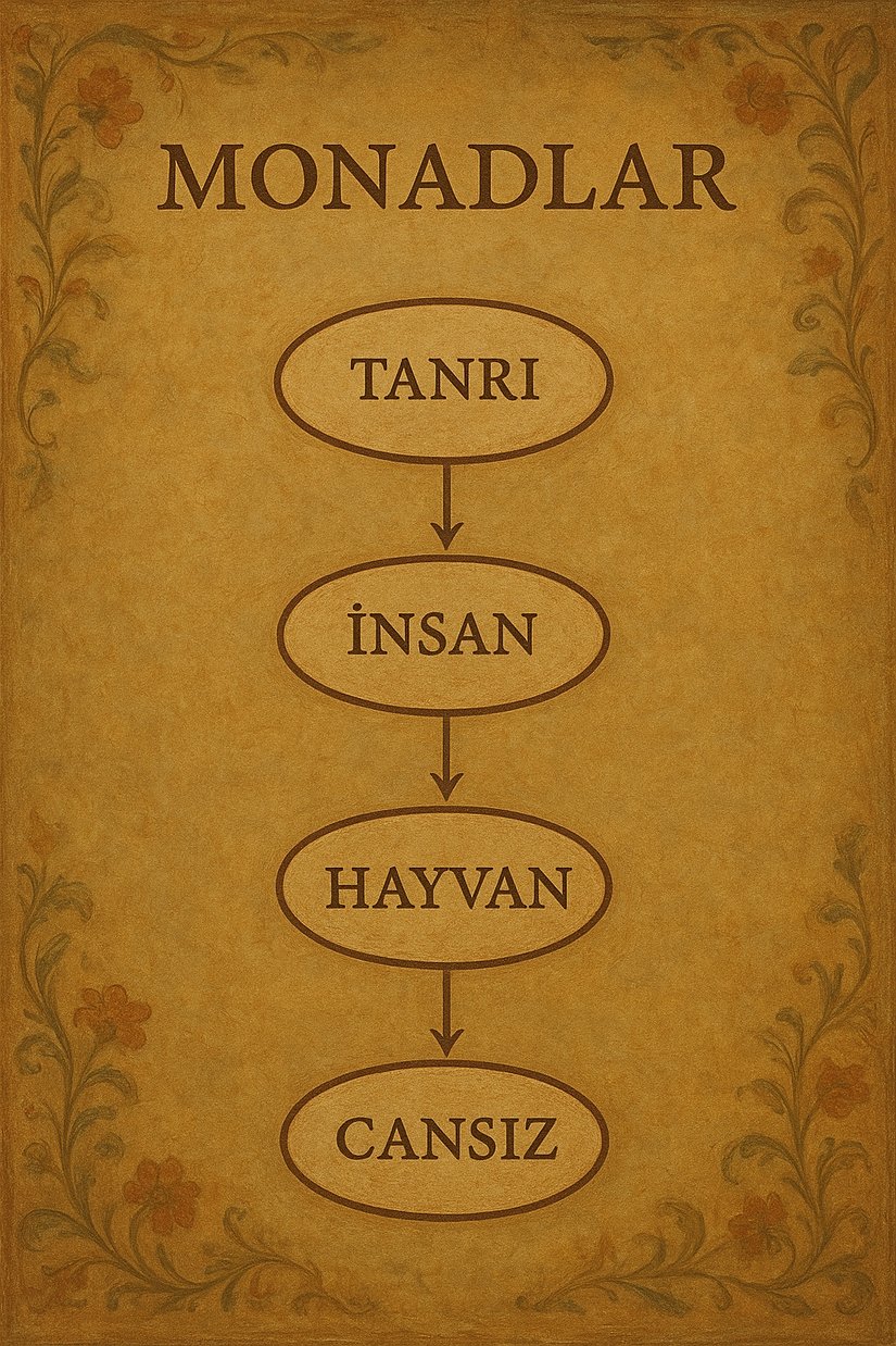 Monadların hiyerarşik sıralaması (chatgpt tarafından çizildi)