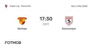 Göztepe And Reeder Samsunspor Draw 2-2 After Late Equalizer