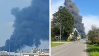 Esplosione e incendio alla Perfetti Van Melle di Lainate, colonna di fumo nero: evacuati gli edifici vicini