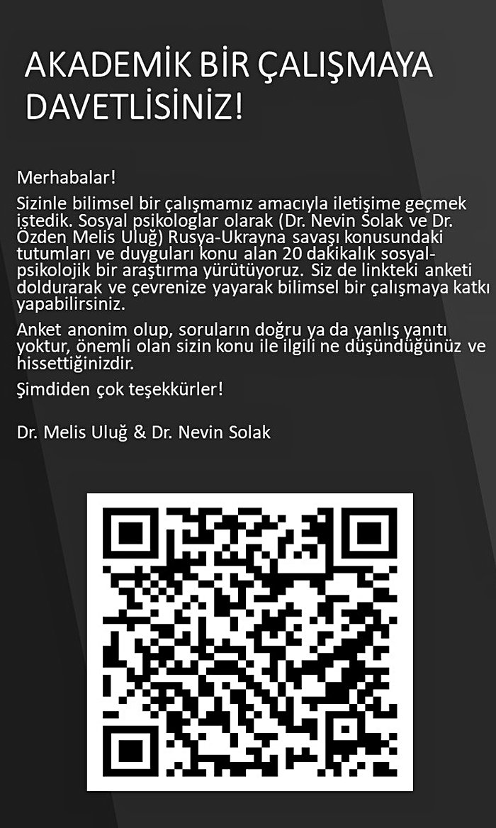 Rusya-Ukrayna Savaşı Konusundaki Tutum ve Duygular