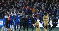 Macclesfield knock out holders Palace in greatest FA Cup upset, Man City put 10 past Exeter