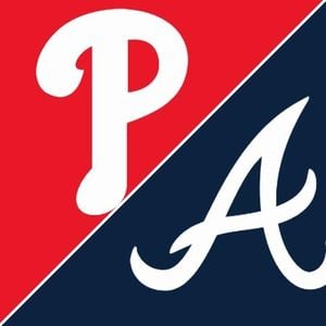 Phillies Dominate Braves In Rain-Delayed NL East Clash