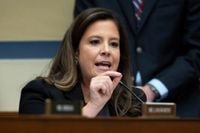 Republican lawmaker Elise Stefanik booed offstage at event