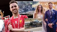 Diogo Jota’s Lamborghini crashed while trying to overtake car as Liverpool star travelled to catch ferry to UK