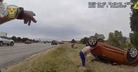 Video shows dramatic rescue of baby pinned under overturned car in Texas