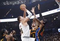 Recap: Denver Nuggets complete comeback on Aaron Gordon three and defeat Oklahoma City Thunder 121-119 in game one of the Western Conference Semifinals - Denver Stiffs