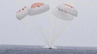 Astronauts splash down in Pacific after completing ISS mission that relieved stranded crew members