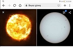 Güneş gerçekte beyaz mıdır?