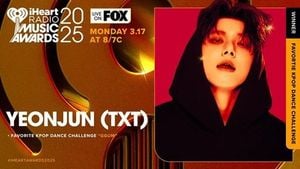 Yeonjun Wins Favorite K-Pop Dance Challenge Award At IHeartRadio Music Awards