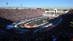 Morgan Freeman Hosts NASCAR Weekend At Las Vegas Motor Speedway