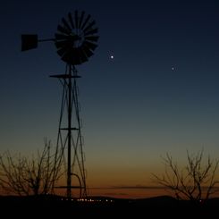 Venus and Mercury in the West