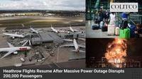 Heathrow Flights Resume After Power Outage Chaos