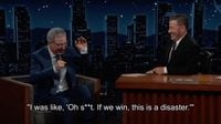 John Oliver gleefully fantasises about Jimmy Kimmel beating Stephen Colbert at the Emmys