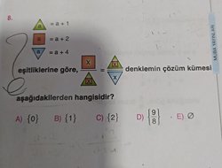 Bu eşitsizliklere göre denklemin çözüm kümesi hangisidir?