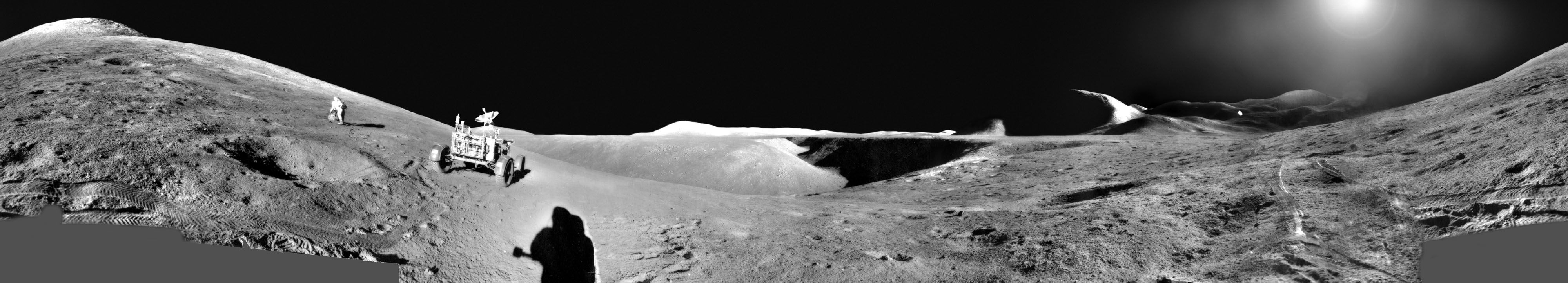  Astronaut Exploring: An Apollo 15 Panorama 