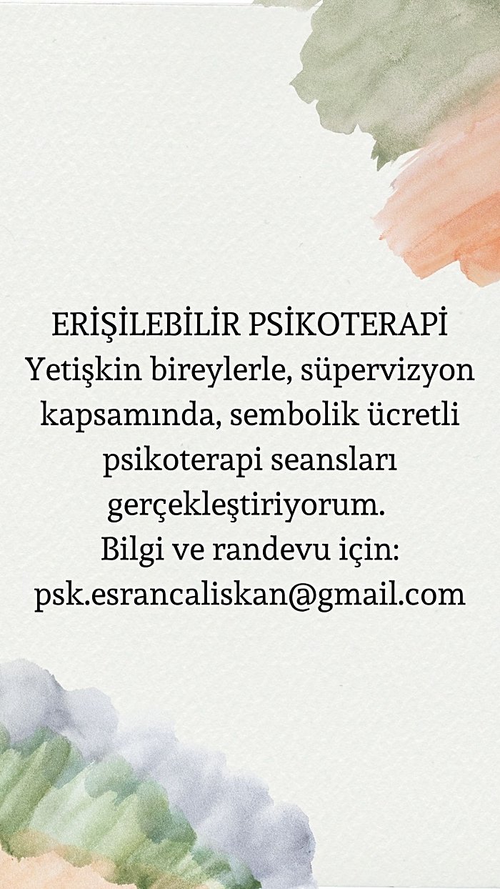 Erişilebilir Psikoterapi - Esra Nur Çalışkan
