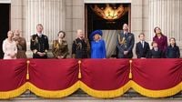 VE Day: Royals watch procession and flypast as thousands line the Mall | ITV News