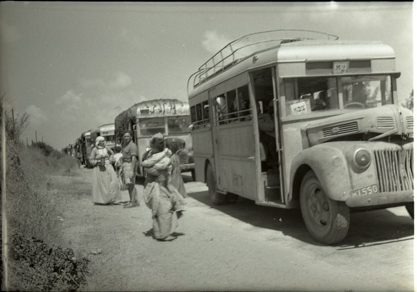 Filistinli Arapların çekilmiş bir fotoğrafı, Tantura, İsrail
