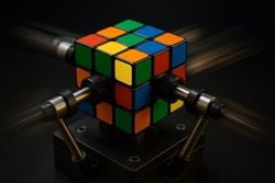 Purdue Öğrencileri, Rubik Küpü Göz Açıp Kapatmadan Çözebilen Robot Geliştirdi!