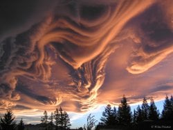 Yeni Zelanda Üzerinde Asperitas Bulutları