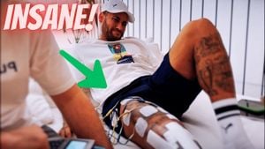 Neymar's Recovery Boot Sparks Banter With Ronaldo