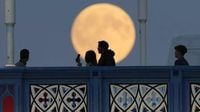 Full Moon October 2025: Photos of a stunning harvest moon that kicks off series of celestial events