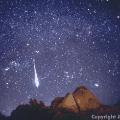 Anza-Borrego Çölü Üzerinde Bir Meteor