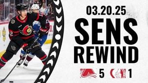 Avalanche Surge Past Senators For Dominant 5-1 Victory