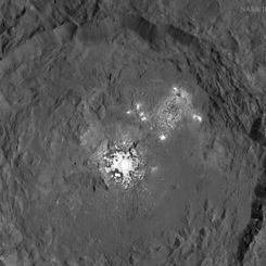  Bright Spots Resolved in Occator Crater on Ceres 