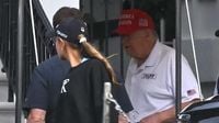 Trump dispels health rumors, hits golf course