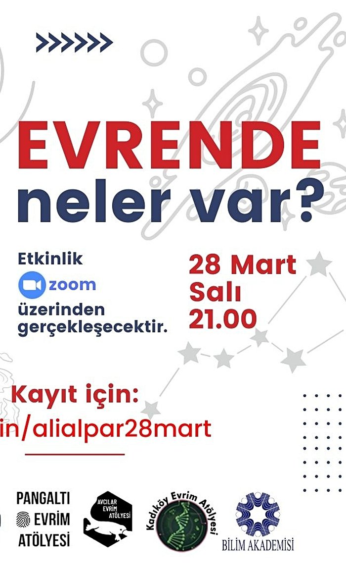 Evrende Neler Var? - Prof. Dr. Ali Alpar - 28 Mart Salı 21.00