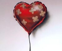 Banksy’s ‘Broken Heart’ Painting Defaced on a Brooklyn Wall for Sale