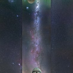  A 10,000 Kilometer Galactic Bridge 