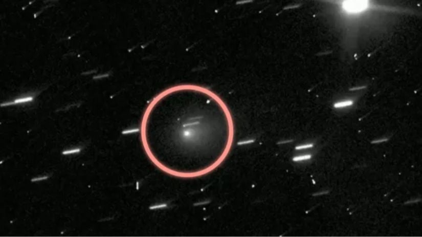 Hubble tarafından görülen yıldızlar arası kuyruklu yıldız 3I/ATLAS'ın bir başka görüntüsü.