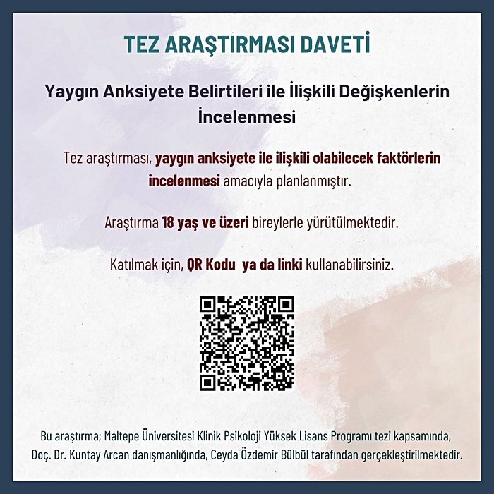 Yaygın Anksiyete Belirtileri ile İlişkili Değişkenlerin İncelenmesi