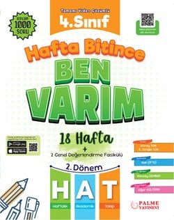 PALME 4.SINIF HAFTA BİTİNCE BEN VARIM (18 HAFTA) (2.DÖNEM)