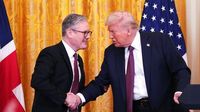US-UK trade deal is 'full and comprehensive', says President Trump | ITV News
