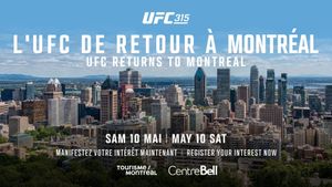 UFC 315 Set For May 10, Marking Return To Montreal