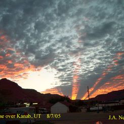 Crepuscular Rays Over Utah