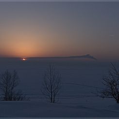 Sunset, Moonset