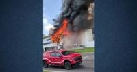 Massive fiery explosion in Wilmington injures three firefighters