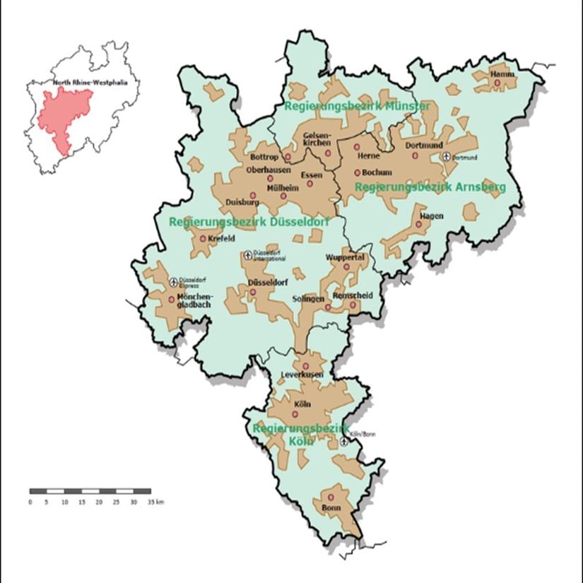 Ruhr bölgesi Konürbasyonu (Conurbanization)