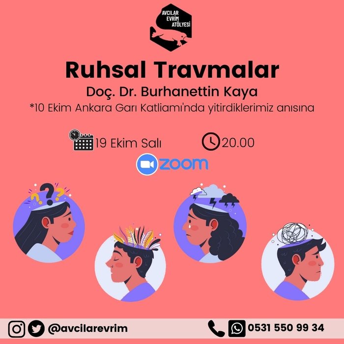 Ruhsal Travmalar - Doç. Dr. Burhanettin Kaya - 19 Ekim Salı 20.00