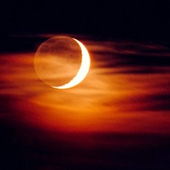 The Old Moon in the New Moon's Arms